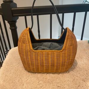 Amanda Smith straw handbag